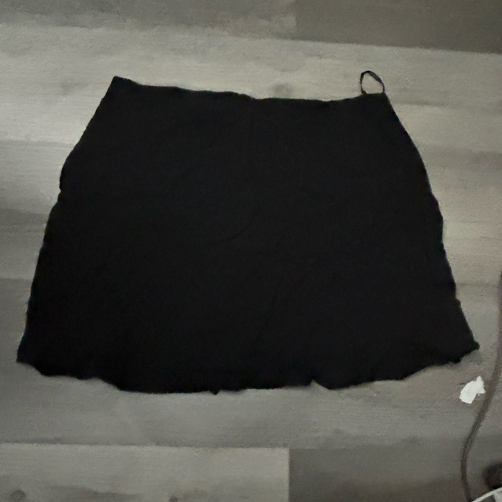 Black mini skirt